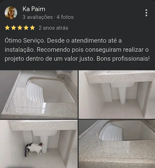 Avaliação Google — cliente 9